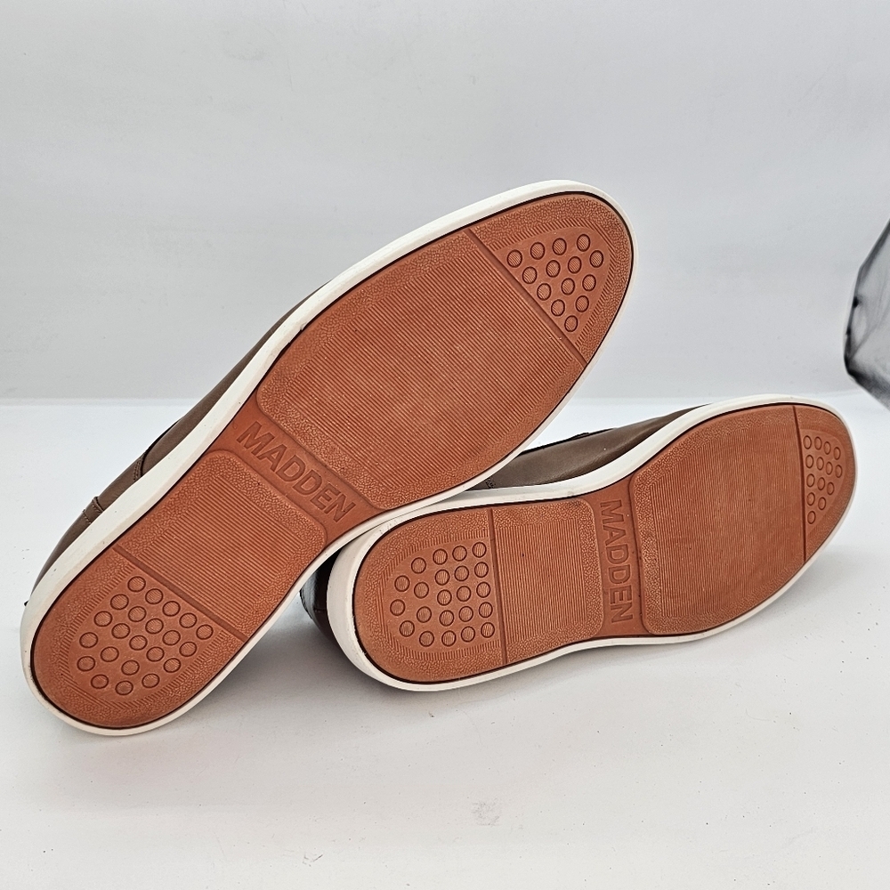 Steve Madden Brookes Oxford Dress Shoes Cognac Leather Lace Up Size 11.5 - Picture 8 of 10
